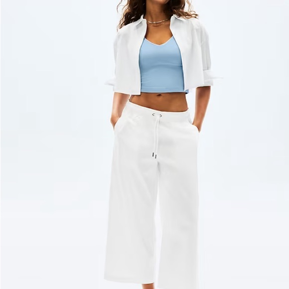 ATHLETA Midday Mid Rise Crop Poplin Pant | Size Large | NWT - Picture 7 of 7